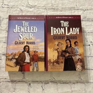 VINTAGE GUIDEPOSTS (2) HARDCOVER NOVELS THE IRON LADY & THE JEWELED SPUR BOOKS